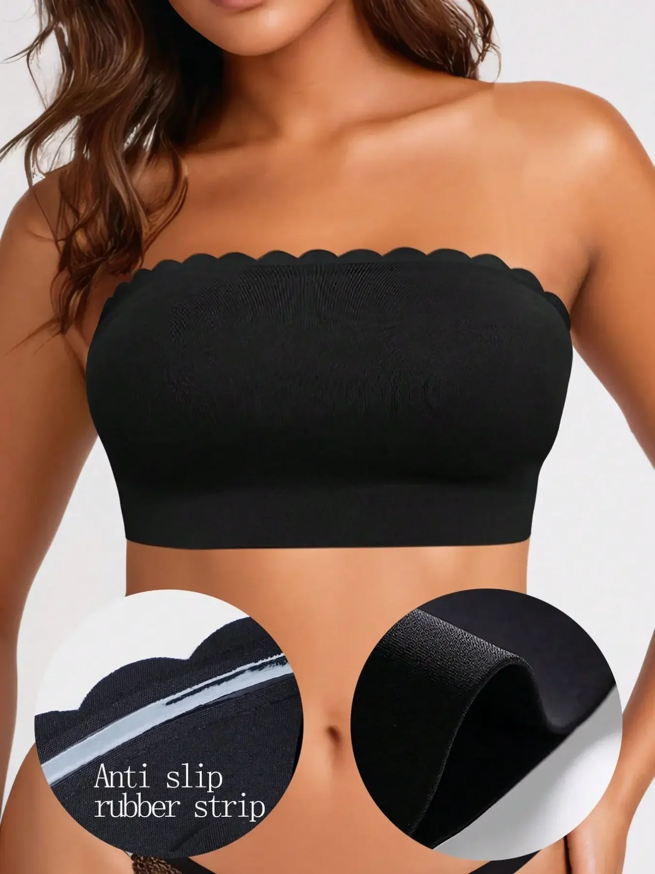 Strapless Bra Backless - Damen-Trägerlos-BH, nahtloser Bandeau-BH, lässig & bequem,
